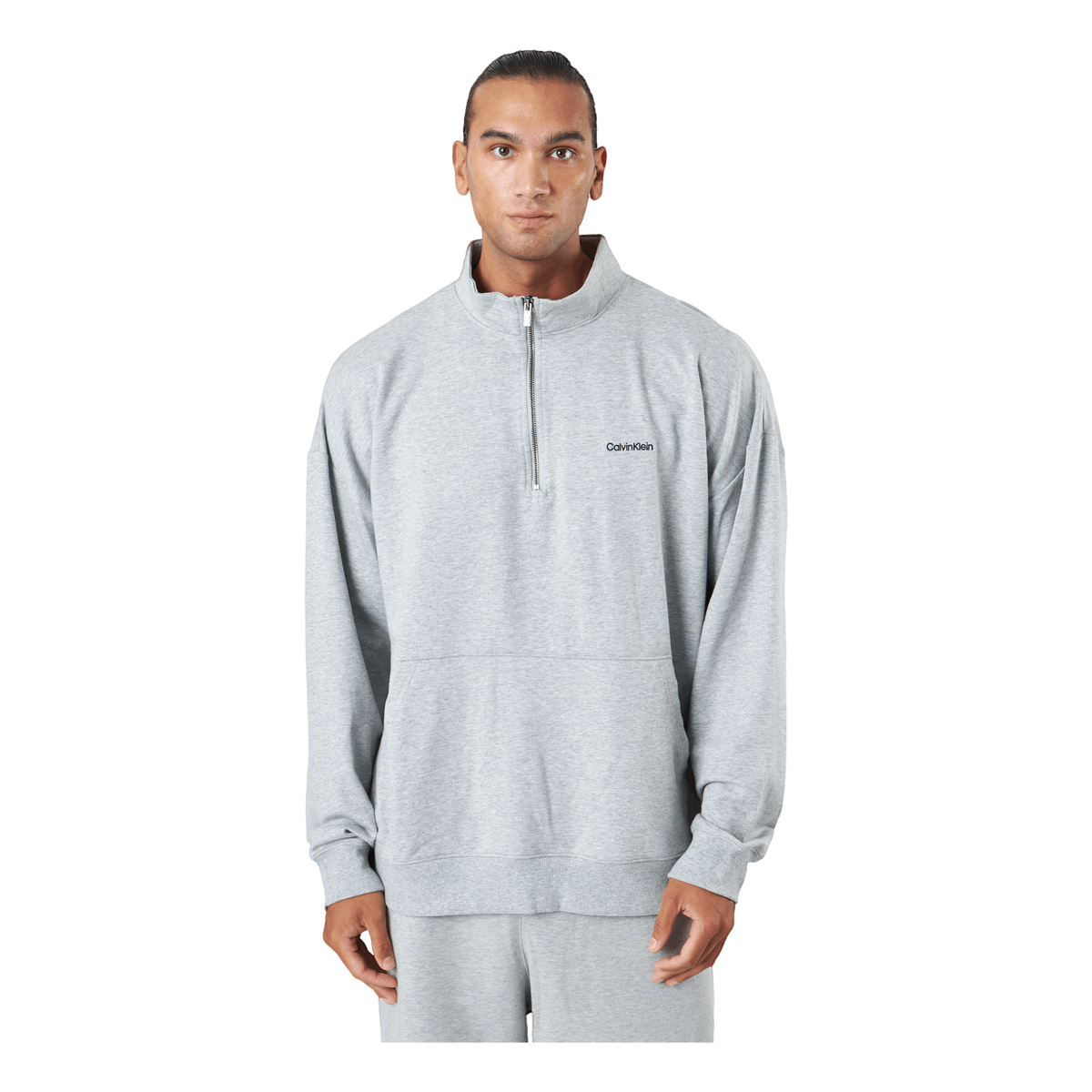 L/s Quarter Zip Grey Heather