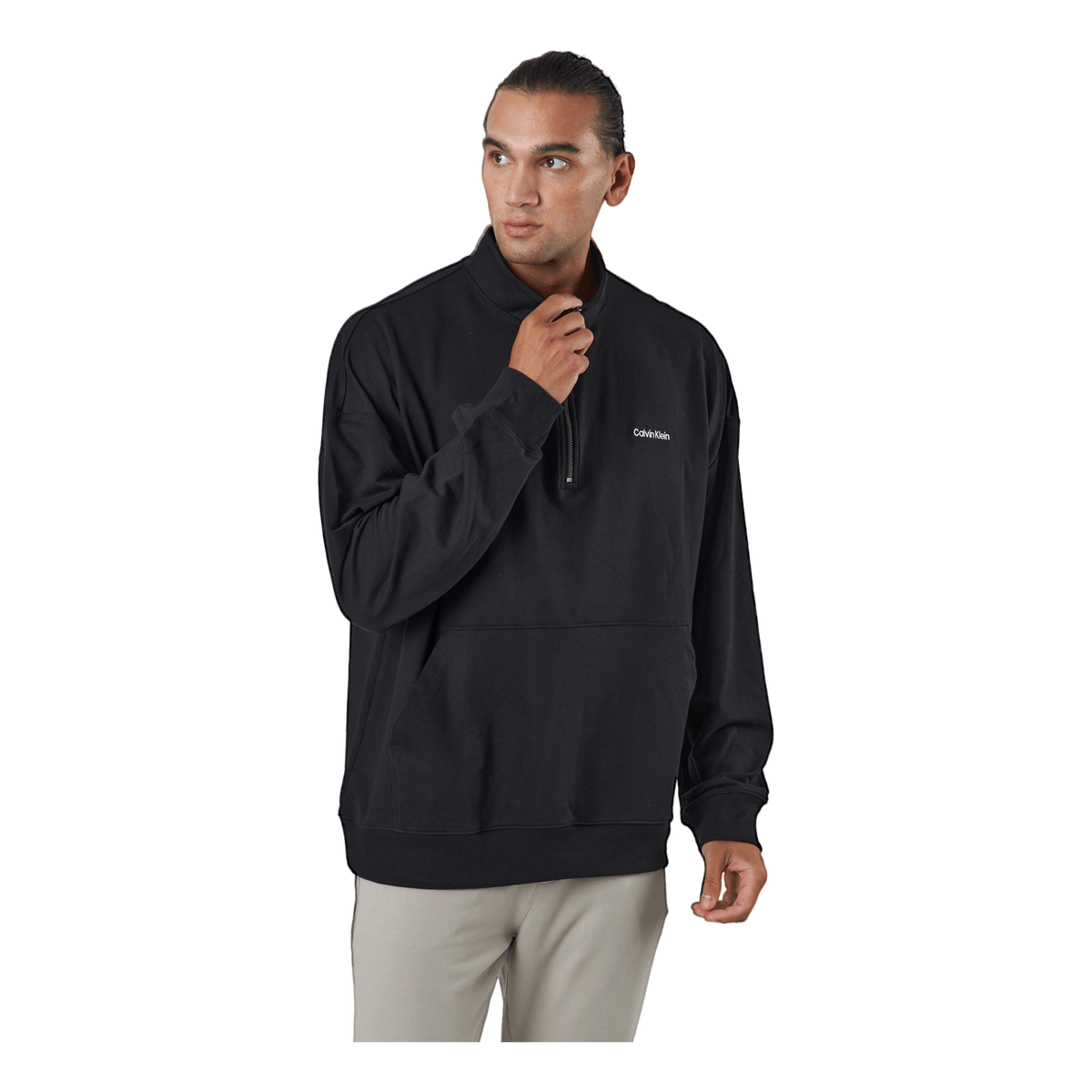 L/s Quarter Zip Black