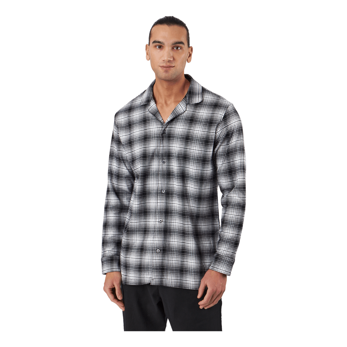 L/s Button Down Ck Shadow Plaid_black