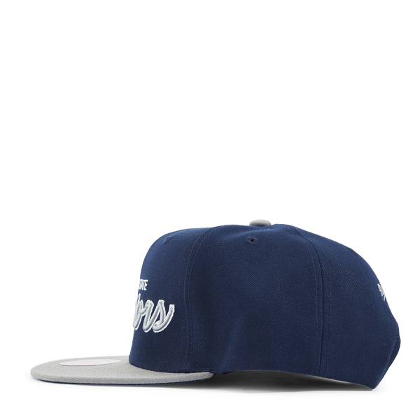 Warriors Navy Spirit Script Snapback