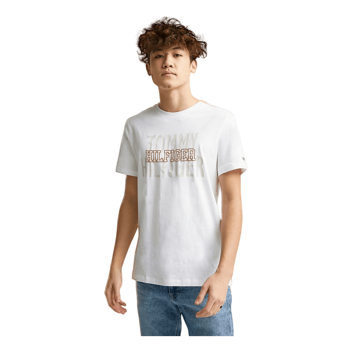 Hilfiger Over Print Tee S/s White