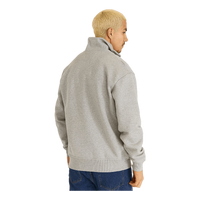 Diego Halfzip Sweatshirt Grey Melange/white