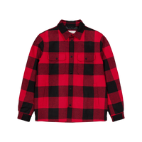 Alaskan Wool Check Overshirt Red Buffalo