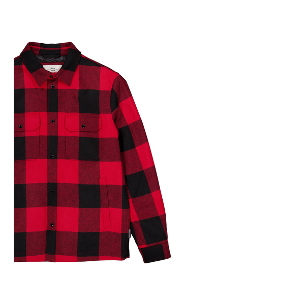 Alaskan Wool Check Overshirt Red Buffalo