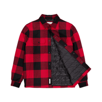 Alaskan Wool Check Overshirt Red Buffalo