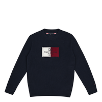 Flag Label Sweater Dw5 - Desert Sky