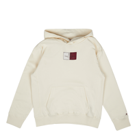 Flag Label Hoodie Z00 - Ivory Petal