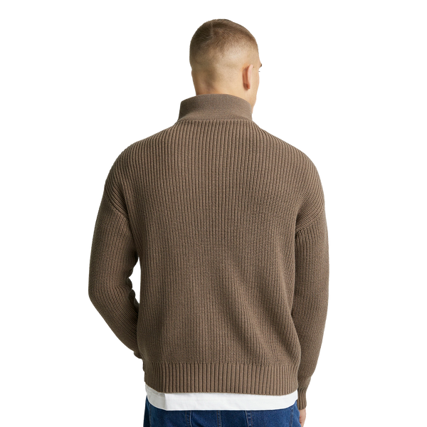 Studio Total Half Zip Ribbed Knit