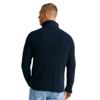 Studio Total Half Zip Ribbed Knit