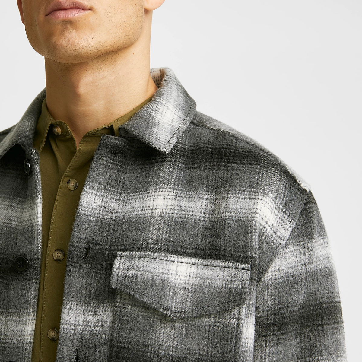 Studio Total Check Overshirt