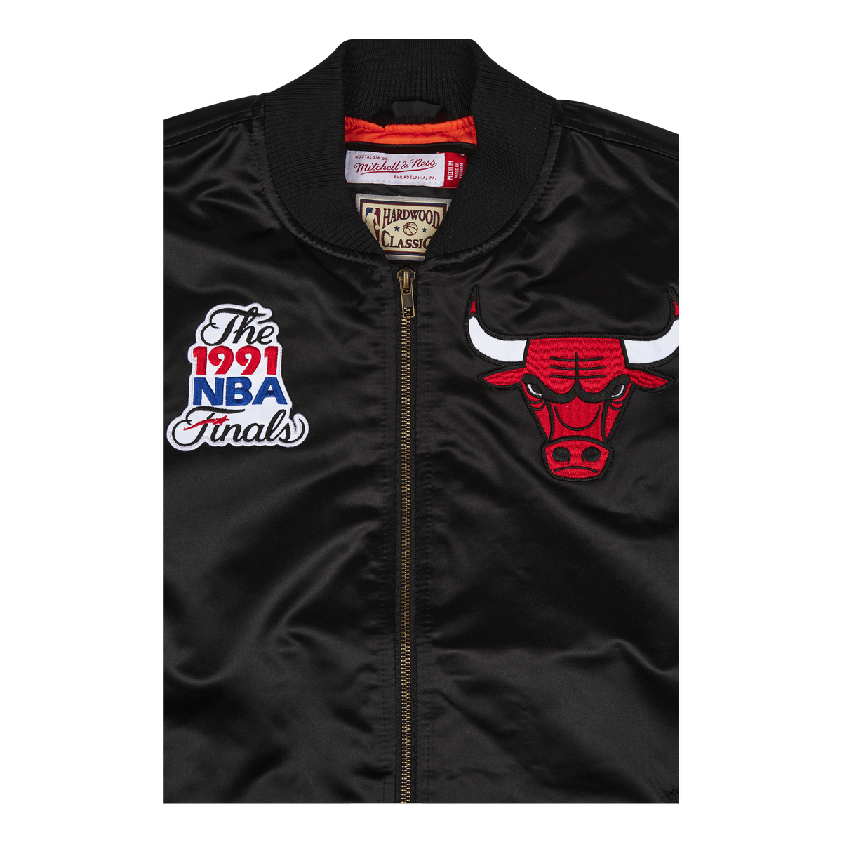 Bulls Flight Satin Bomber Jacket