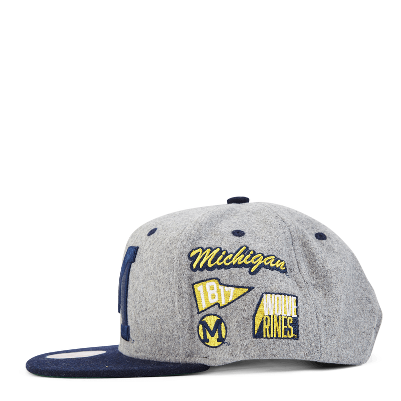 Michigan Melton Patch Snapback