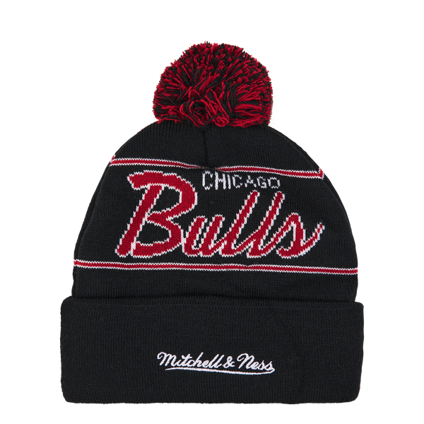 Bulls Script Pom Beanie HWC