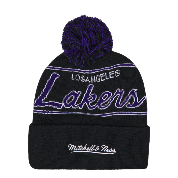 Lakers Script Pom Beanie HWC