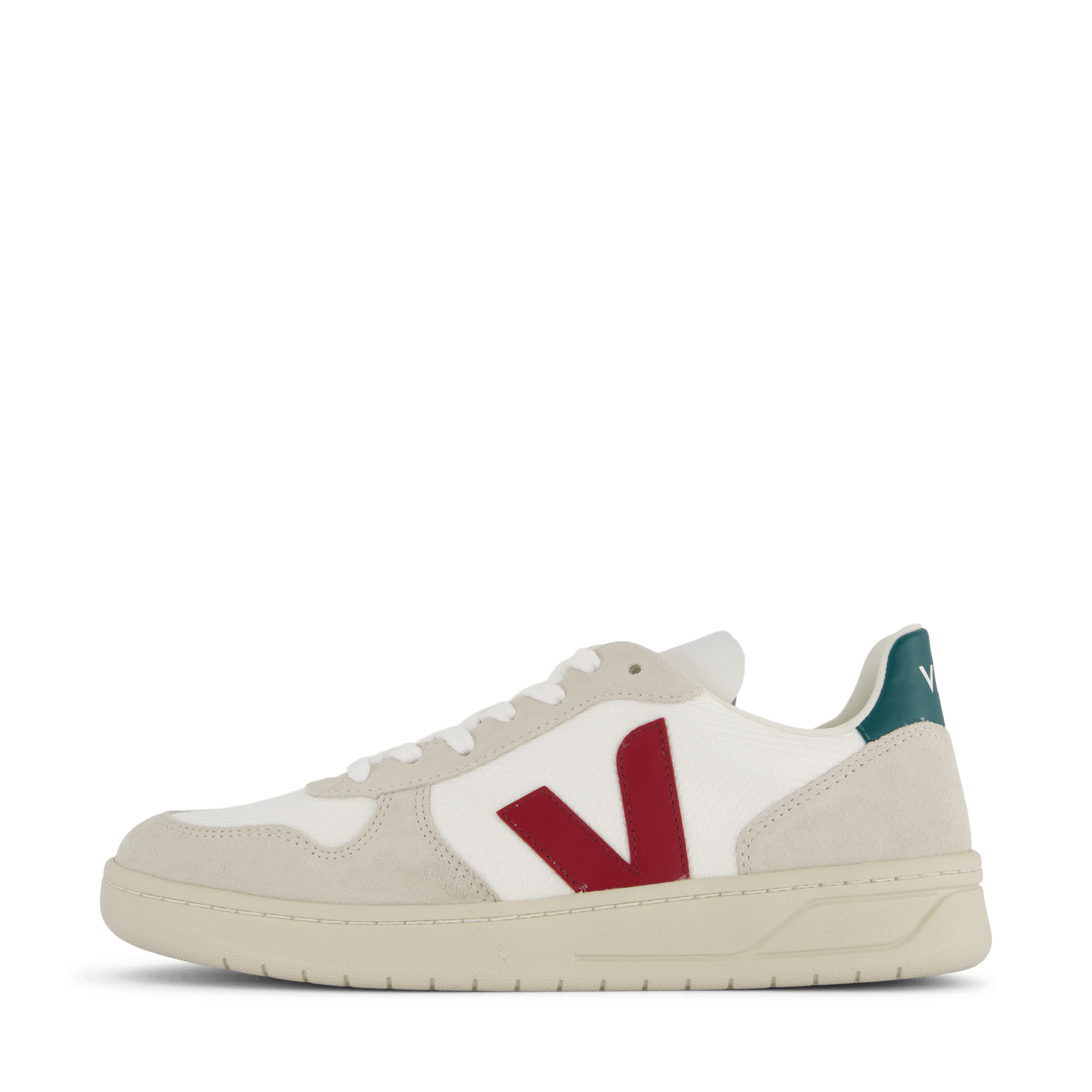 Veja V-10 B Mesh White Marsala Brittany –