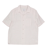 Calvin Klein Linen Cotton Cuban S/s Shirt Ace