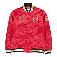 Heavyweight Satin Jacket Scarlet