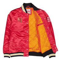 Heavyweight Satin Jacket Scarlet