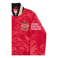 Heavyweight Satin Jacket Scarlet