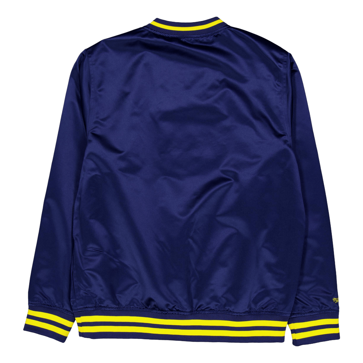 Sideline Pullover Satin Jacket Navy