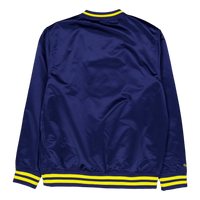 Sideline Pullover Satin Jacket Navy