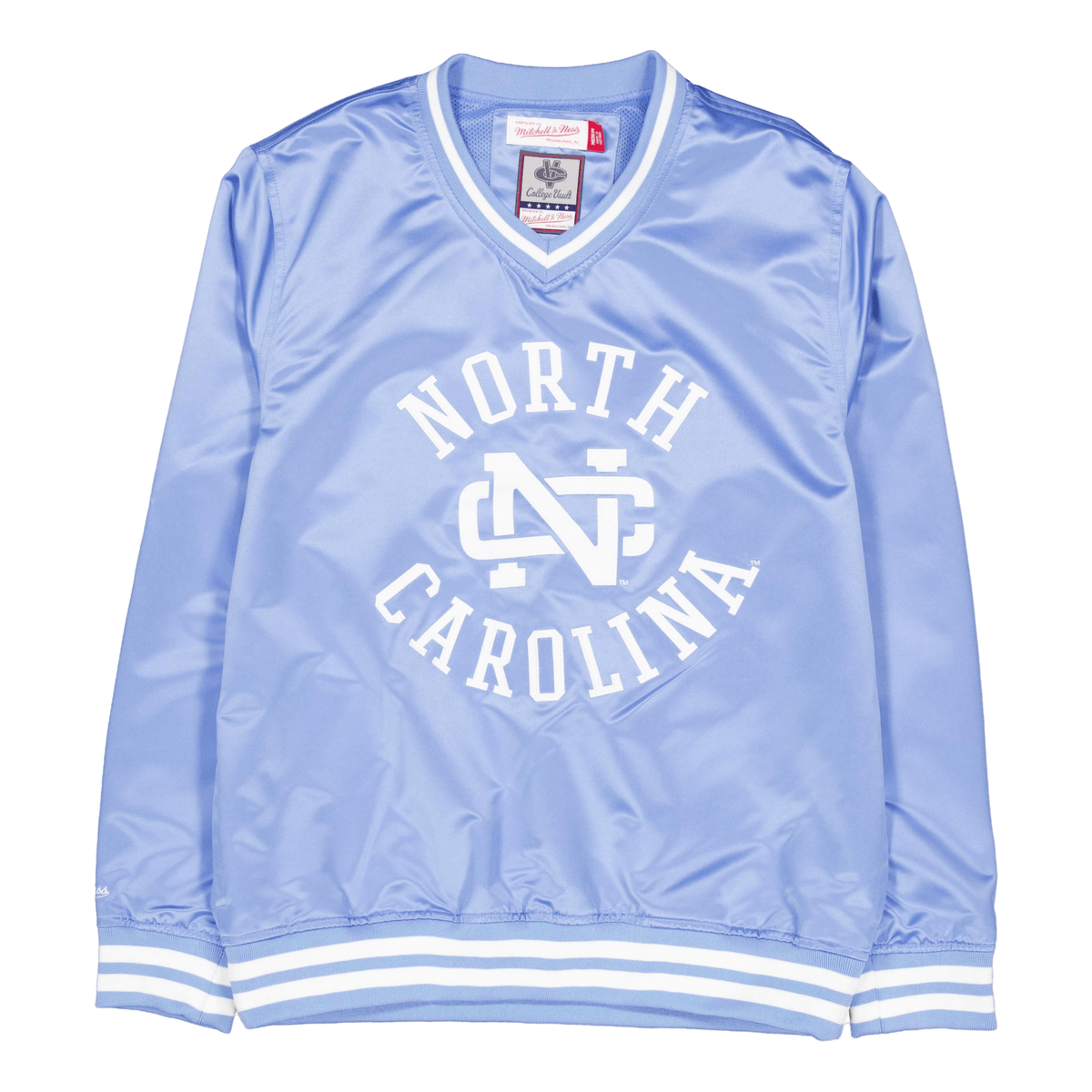 Sideline Pullover Satin Jacket Light Blue