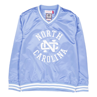 Sideline Pullover Satin Jacket Light Blue