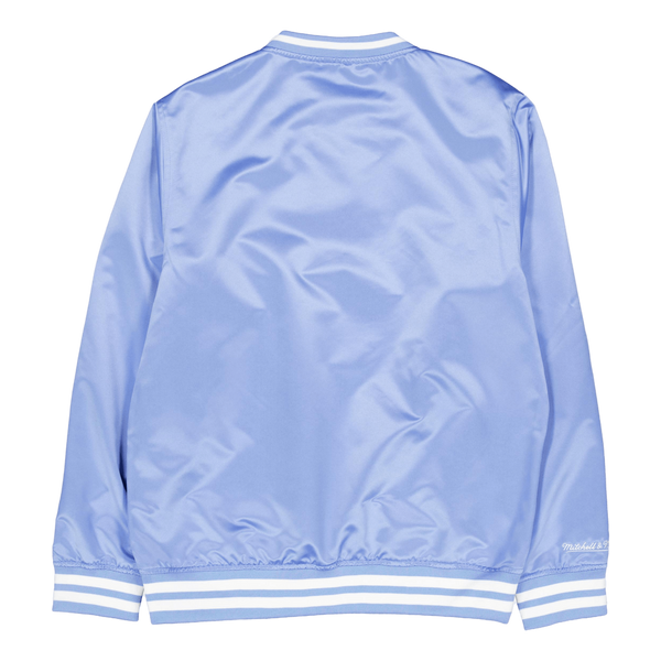 Sideline Pullover Satin Jacket Light Blue