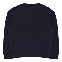 Cord Applique Sweatshirt Blue