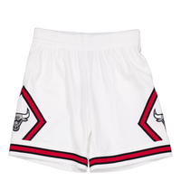 Cracked Cement Swingman Short  White