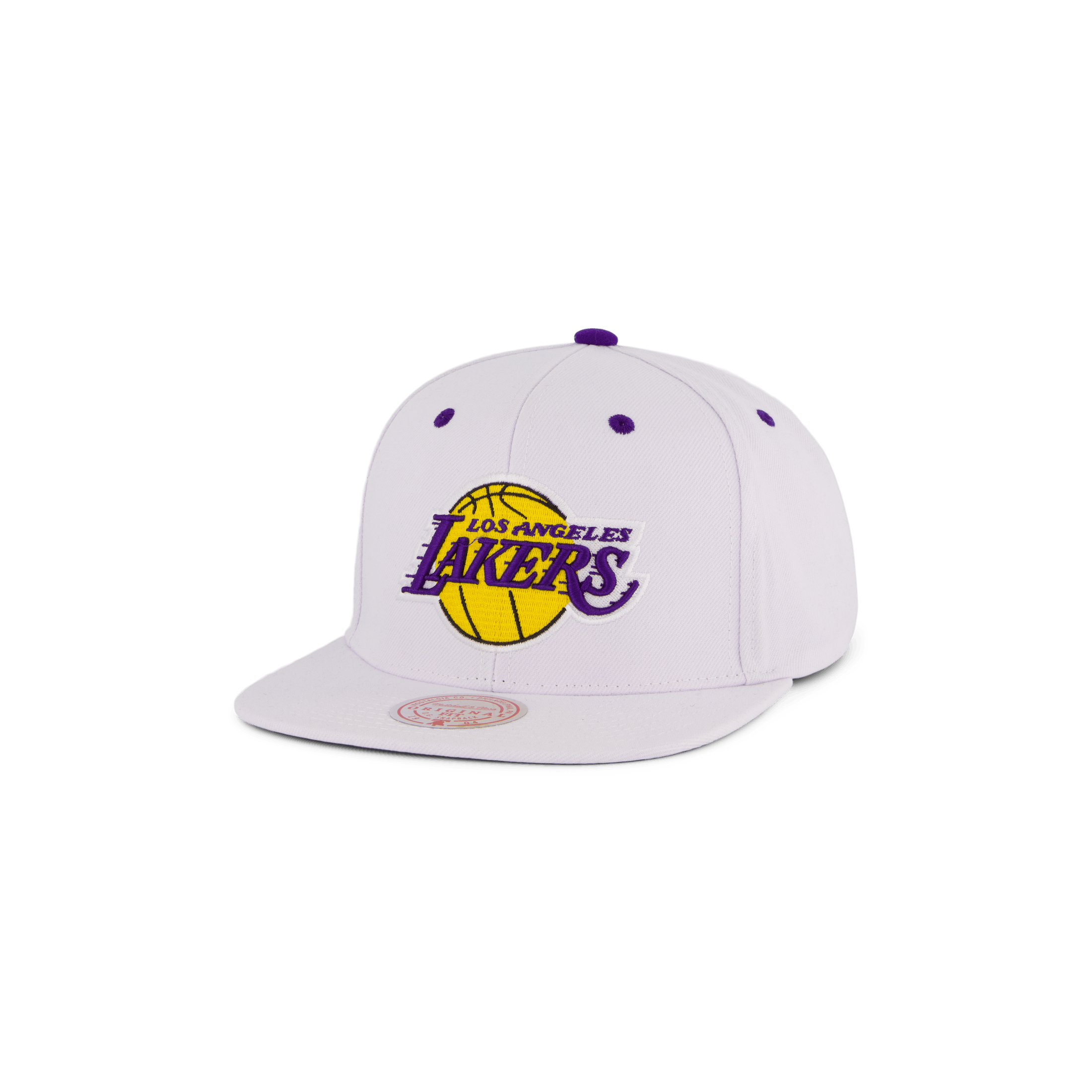 Mitchell Ness Lakers White Team Color Snapback Stayhard