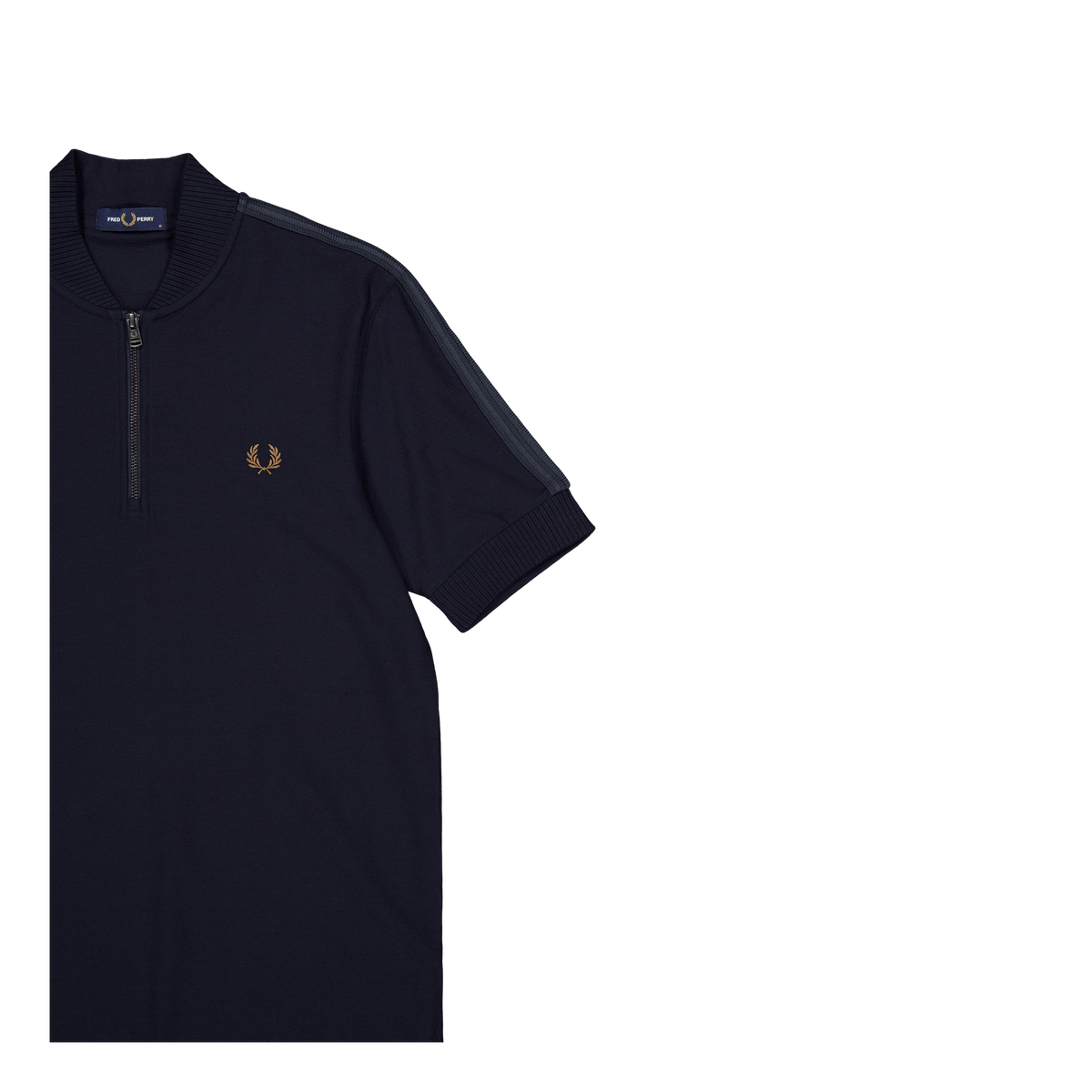 Fred Perry Bomber Half Zip Polo 608