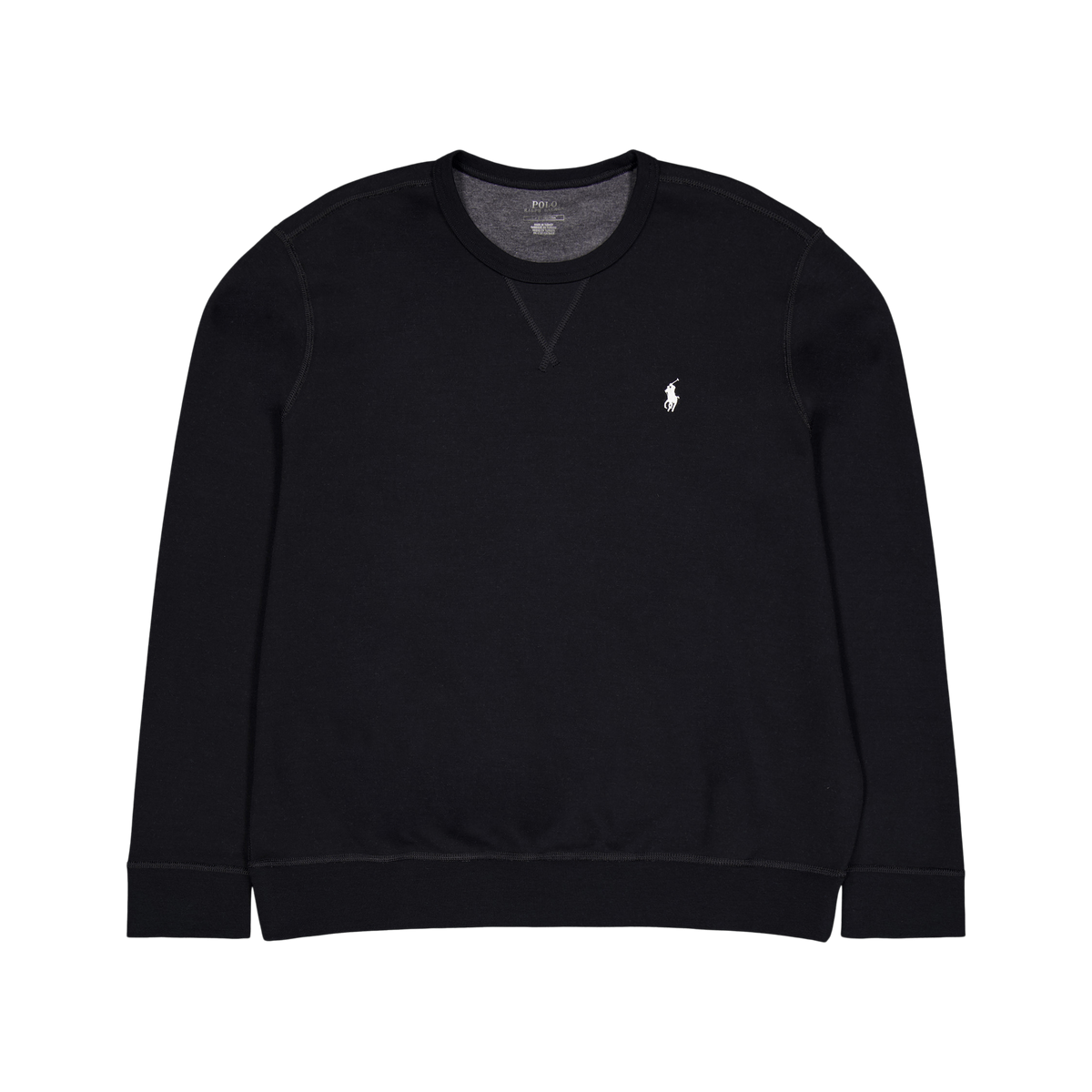 30/1 Double Knit Sweatshirt Polo Black/cream Pp