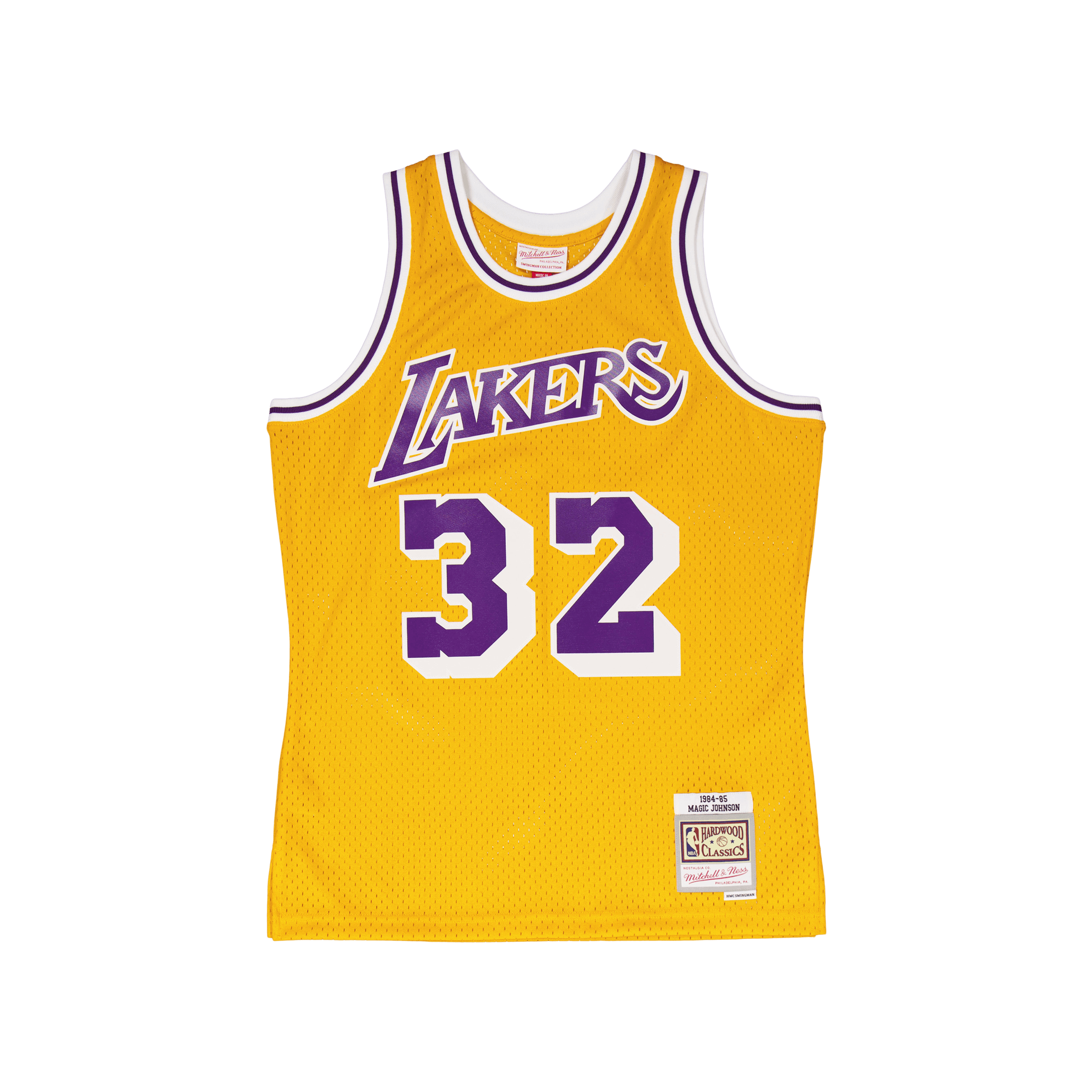 Mitchell Ness Los Angeles Lakers 84-85 Magic Light Gold