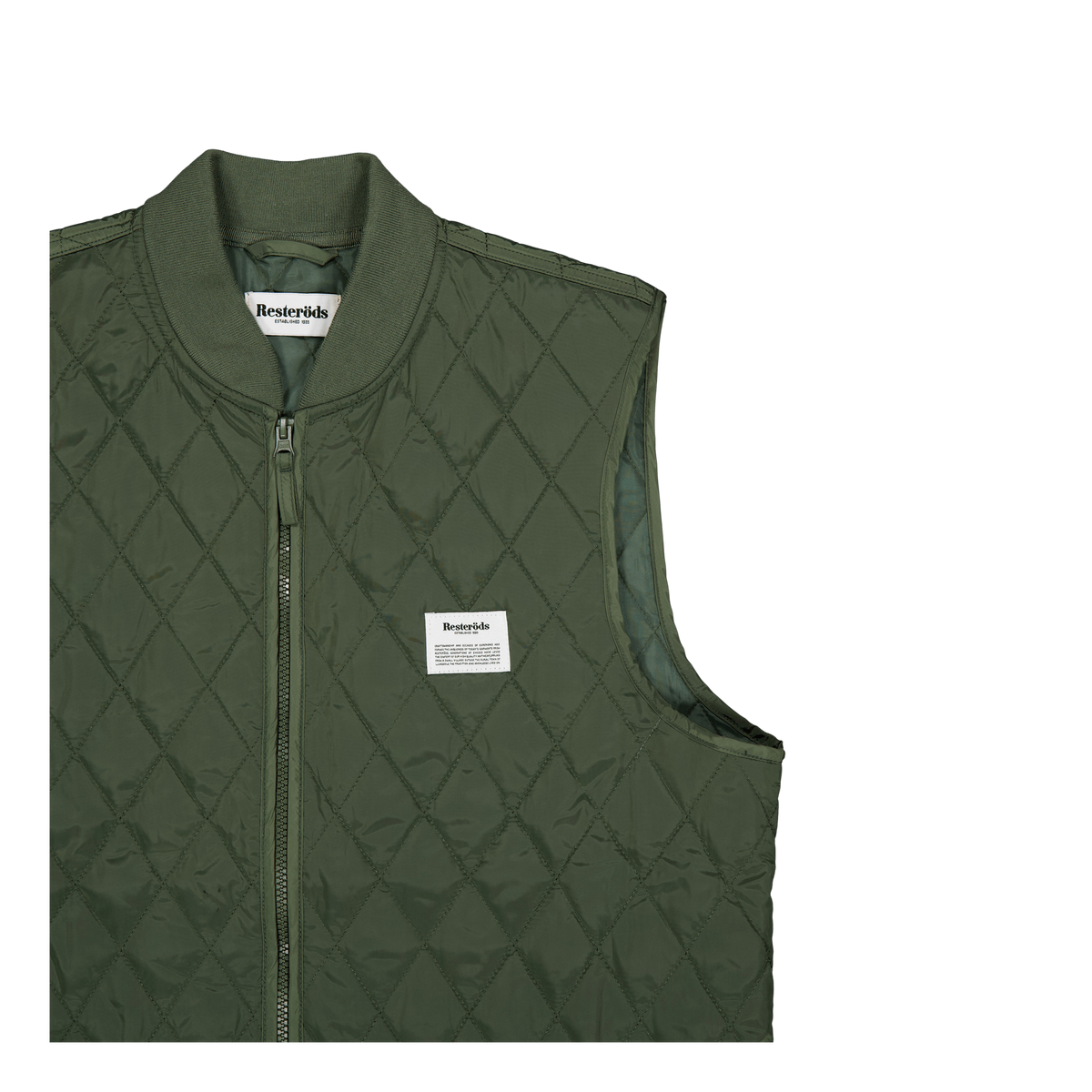 Quilted Zip Vest 90 Army