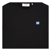 Piece T-shirt Black/washed Denim Blue/white
