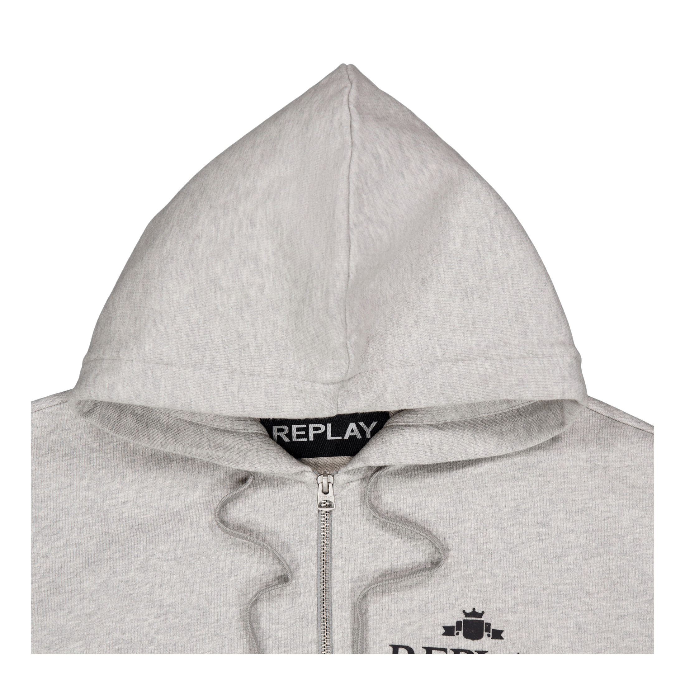Karl Kani RETRO PATCH - Sweat zippé - grey/gris Karl Kani RETRO PATCH - Sweat zippé - grey/gris