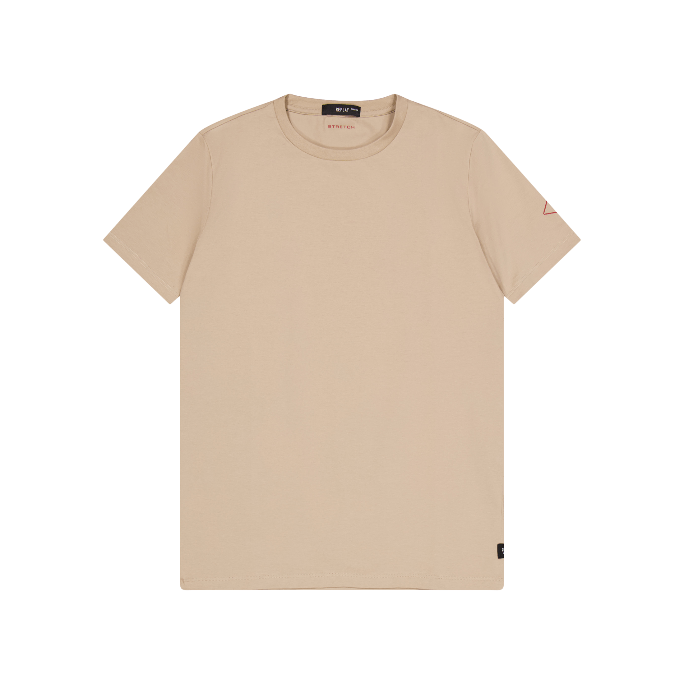 Taupe Replay 803 Replay - Stretch Tee – Light