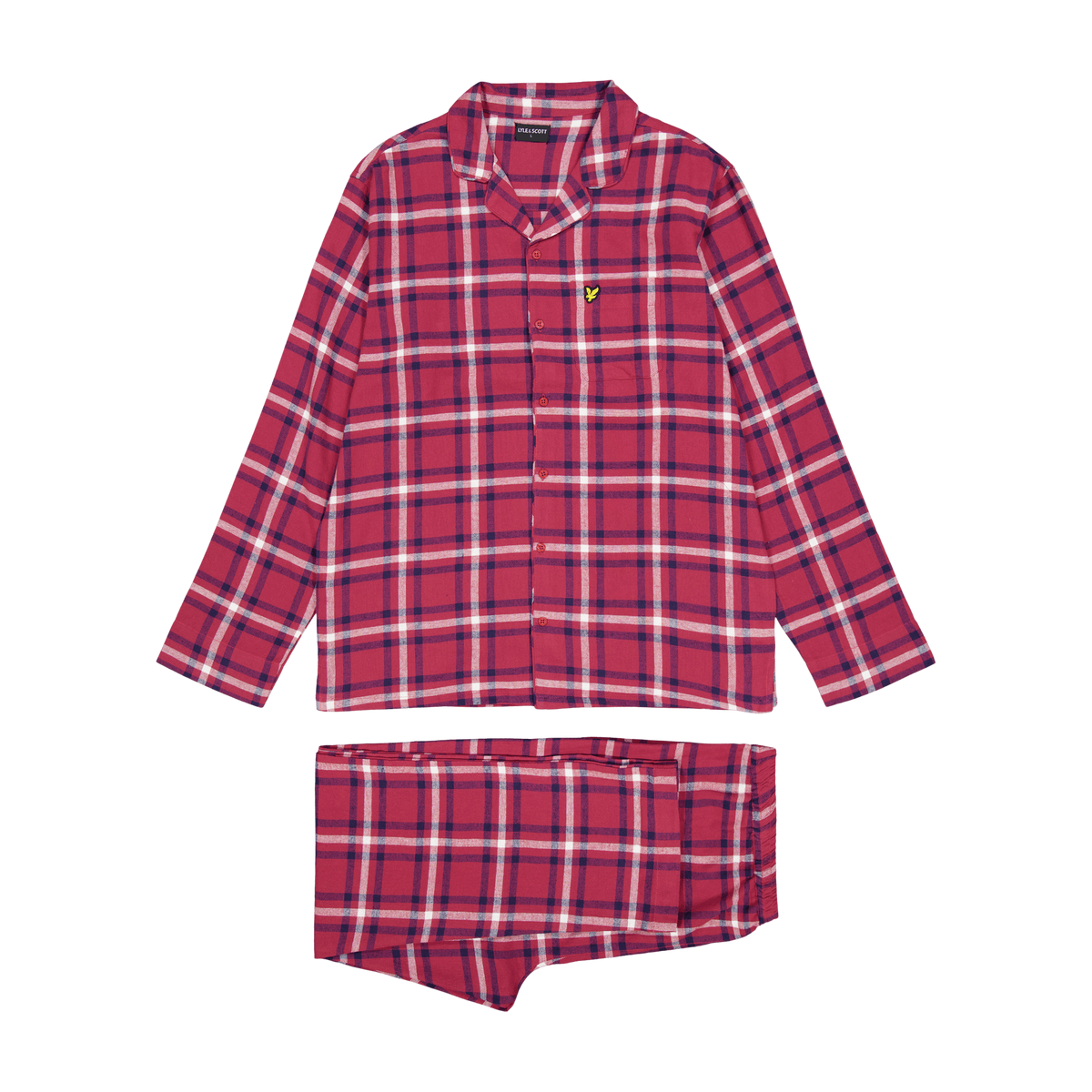 Julian Checked Flannelk Pyjama 9666 Rio Red