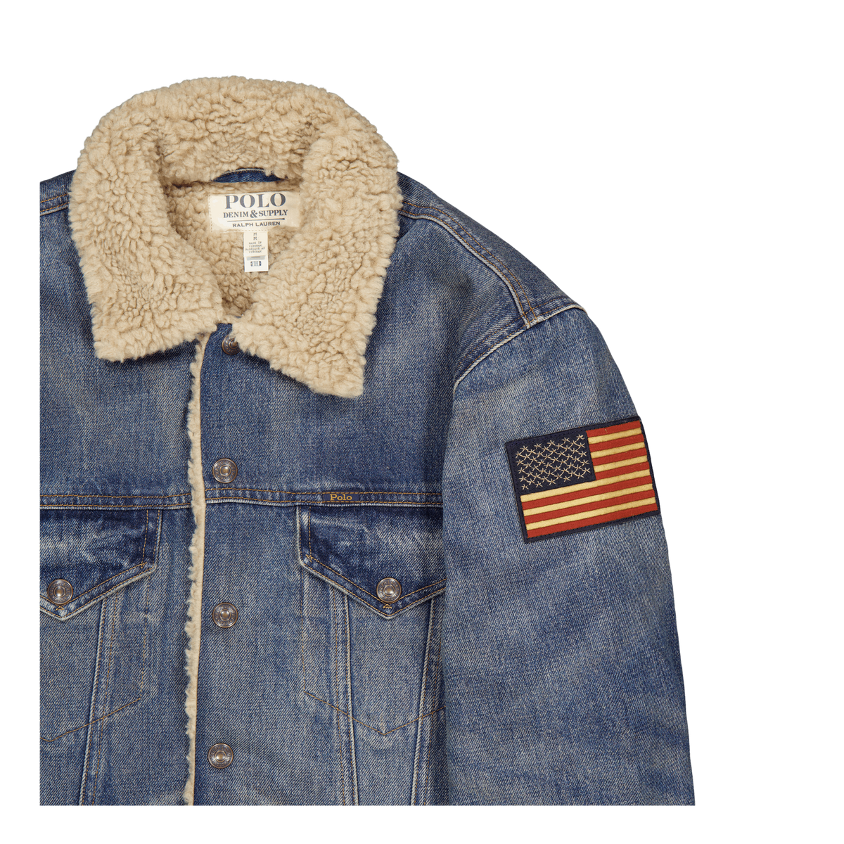 Polo Ralph Lauren Rigid Denim Sherpa Icon Trucke 001 Earlton