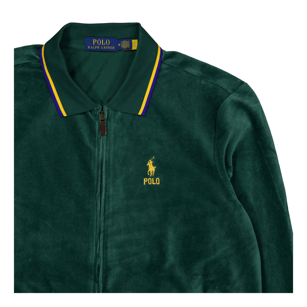Polo Ralph Lauren Corduroy Full Zip Track Jacket 001 Moss Agate