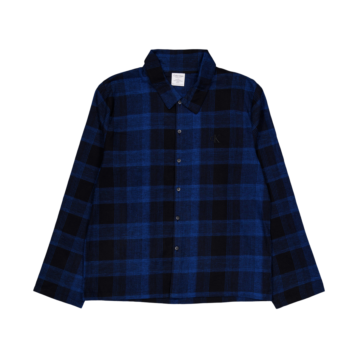 Pure Flannel L/s Button Down Black