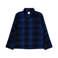 Pure Flannel L/s Button Down Black