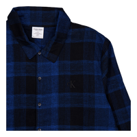 Pure Flannel L/s Button Down Black