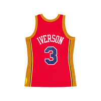 76ers Swingman Jersey Iverson Light Red
