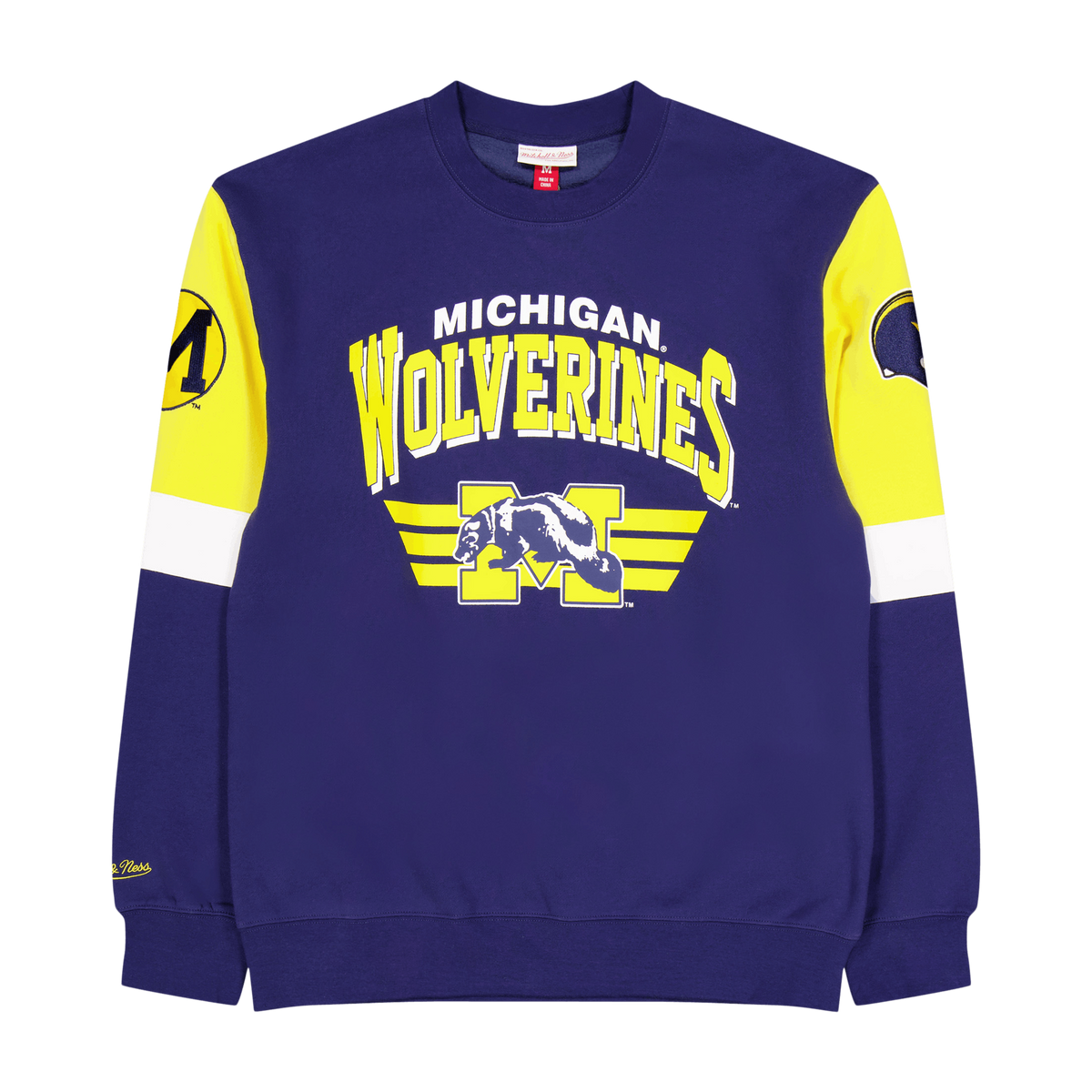Wolverines All Over Crew 3.0 Navy