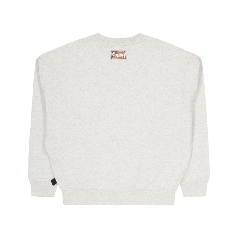 76ers Womens Logo Lt Crew 3.0 Grey Heather