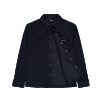 Embroidered Fleece Overshirt Z271 Dark