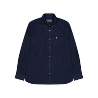 Plain Flannel Shirt Z271 Dark