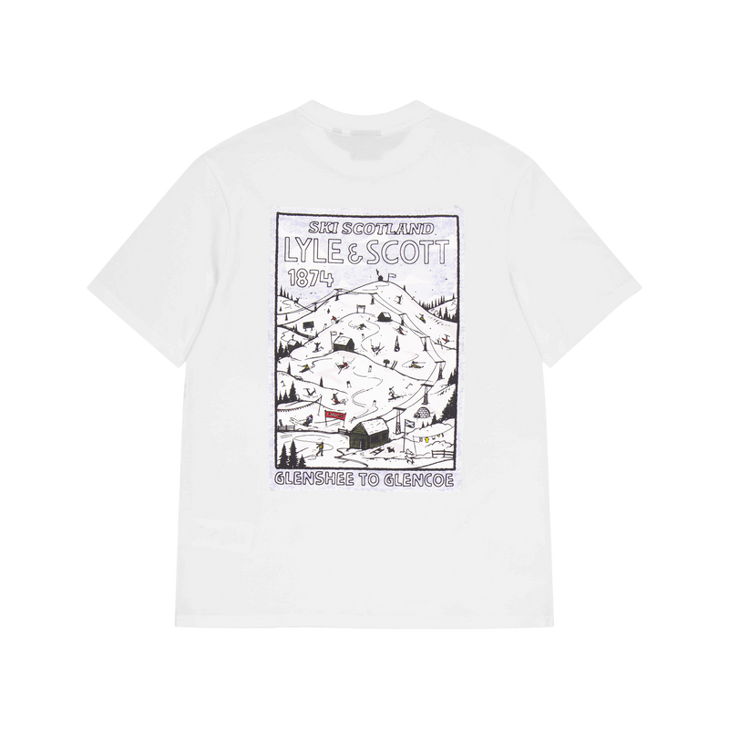 Ski Hill Graphic Print T-shirt W994  Out